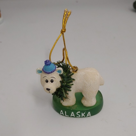 LOT of 6 ALASKA Souvenirs Ornaments Polar Bear, Totem Pole, Santa, Moose, Girl - Picture 5 of 13